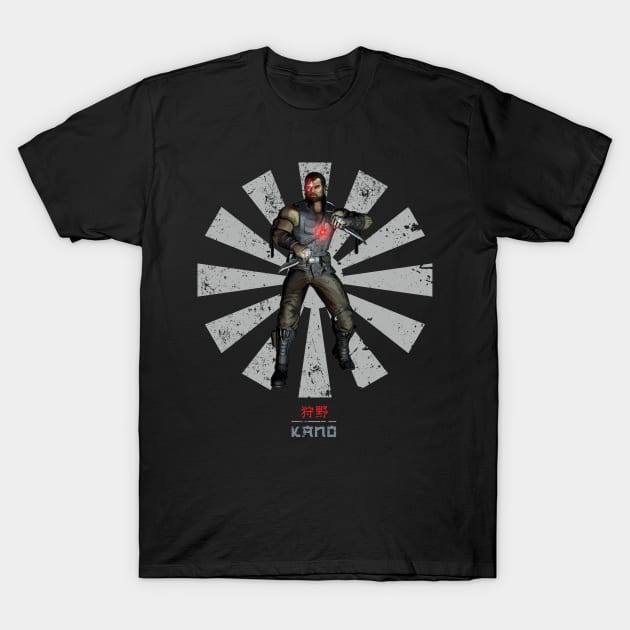 Kano Retro Japanese Mortal Kombat T-Shirt by Nova5